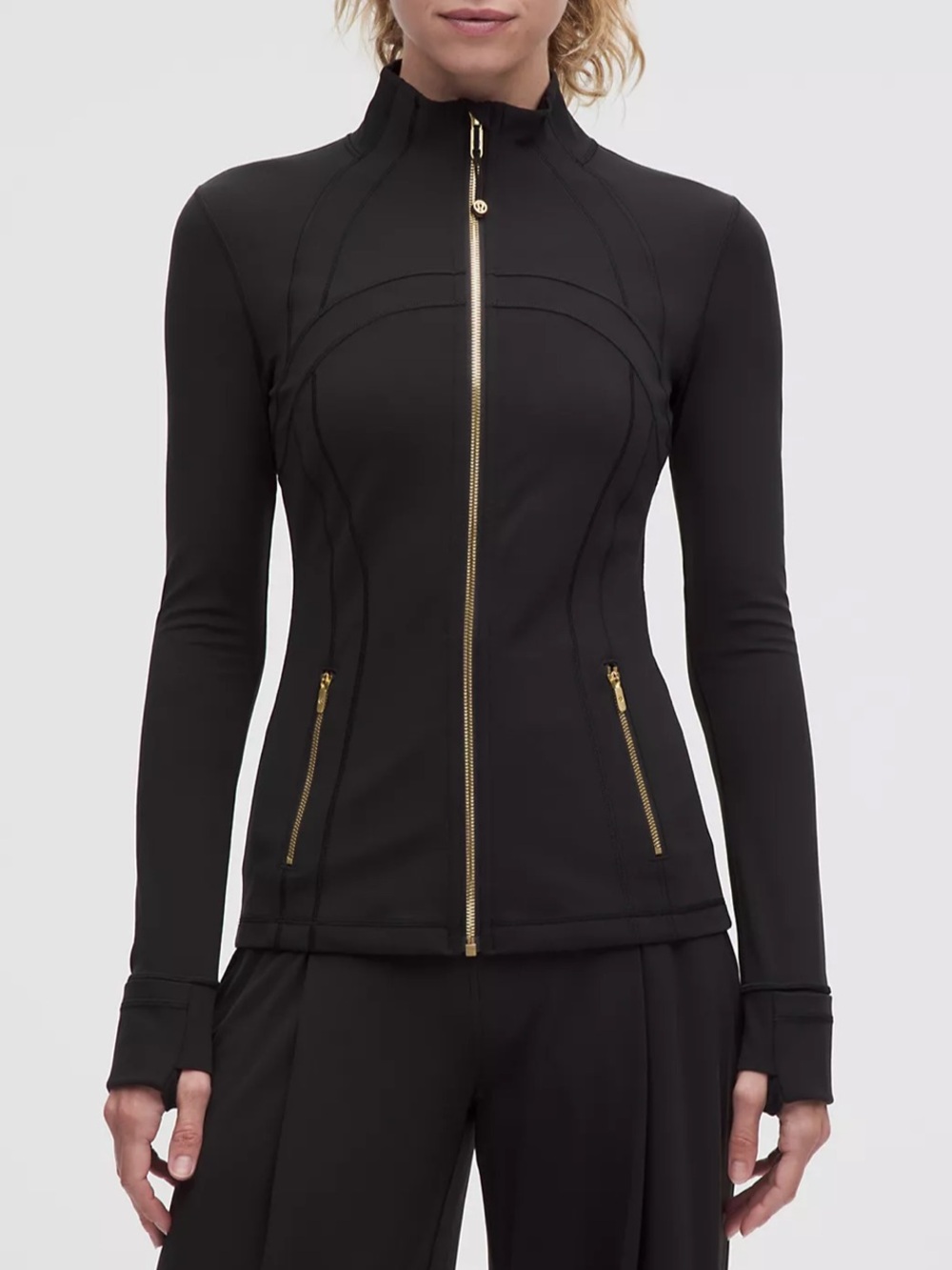 Lululemon Black and Gold Define Jacket Size 4